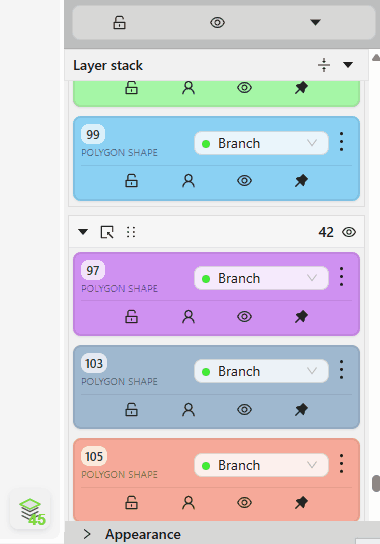 Moving a layer using drag and drop