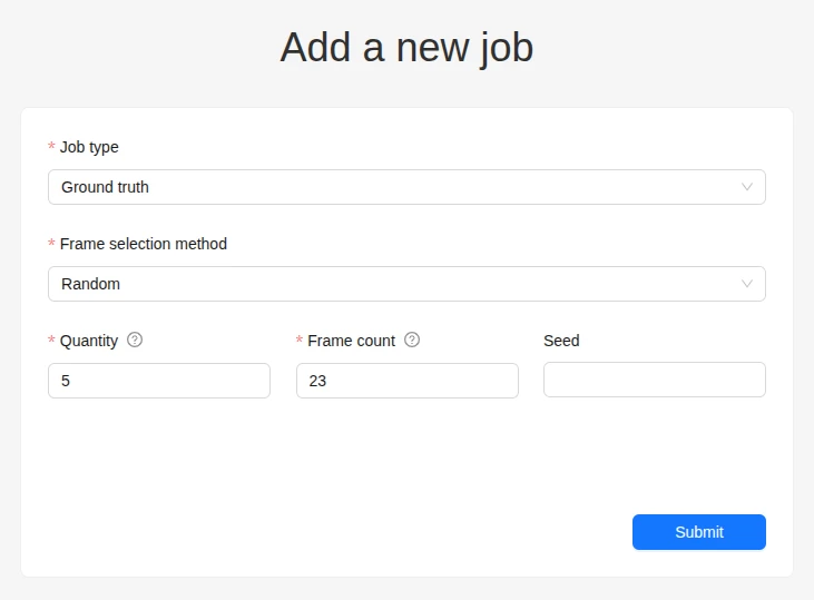Configure job parameters