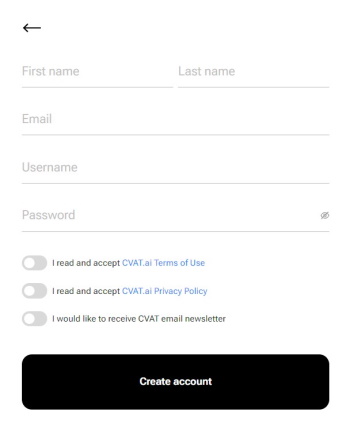 Account form