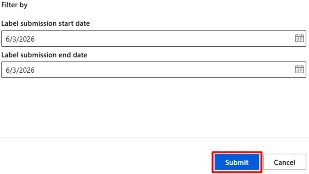 Submit button