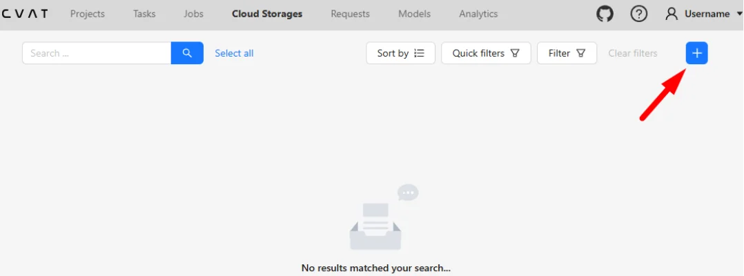 Add cloud storage button