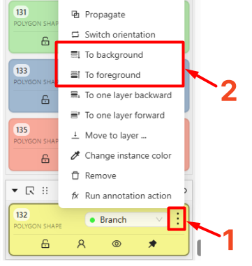 Move to Background and Move to Foreground commands