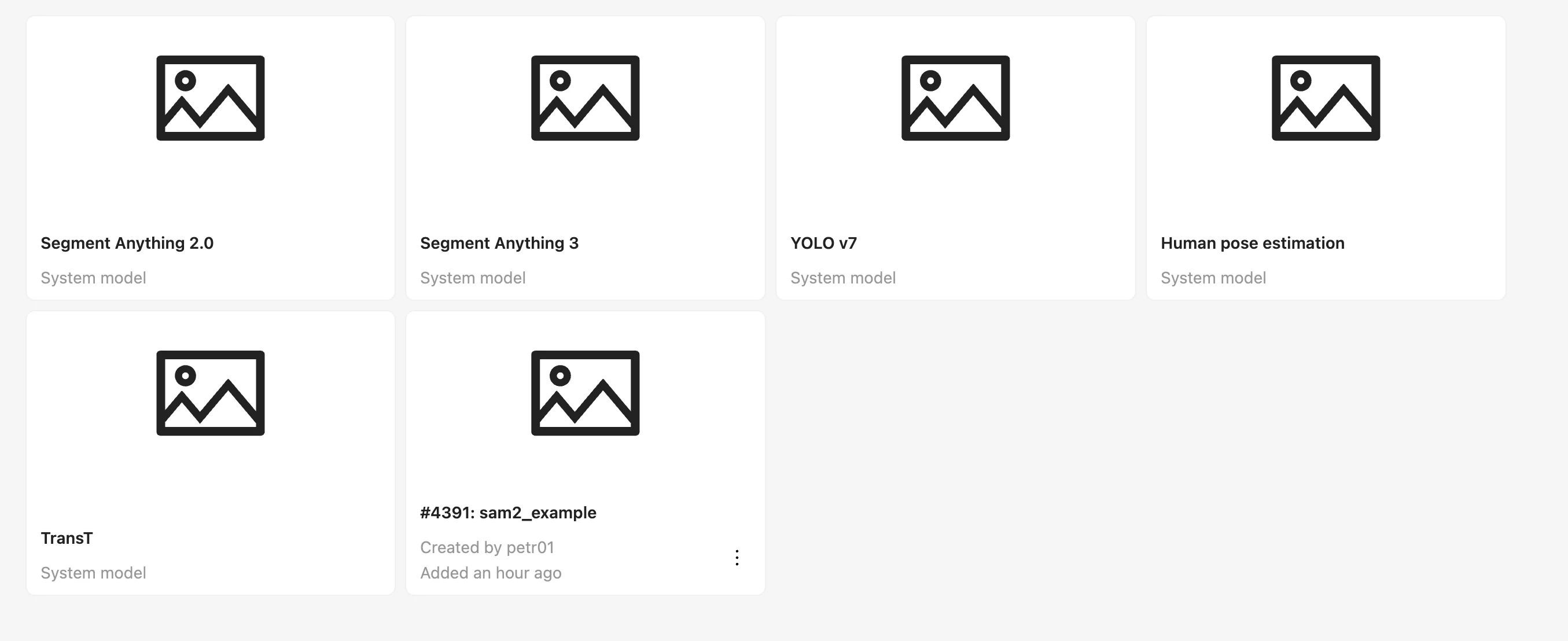 SAM2 agent model in UI