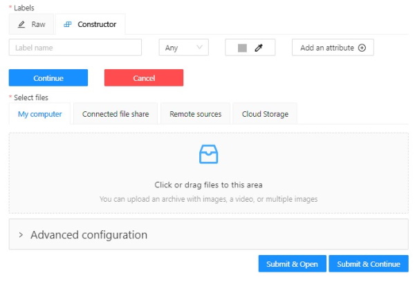 Label constructor