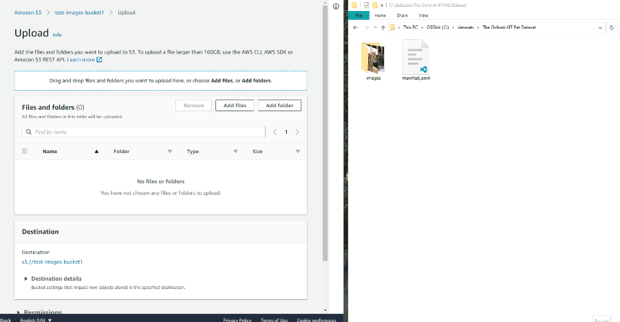 Uploading data to AWS S3