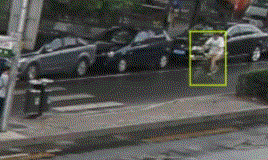 Example of automatically tracked object