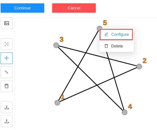 Skeleton example with opened menu and highlighted &ldquo;Configure&rdquo; option