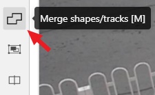 User interface with highlighted &ldquo;Merge&rdquo; button