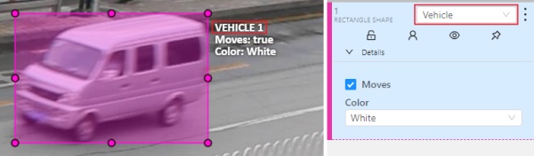 Example of a label in interface