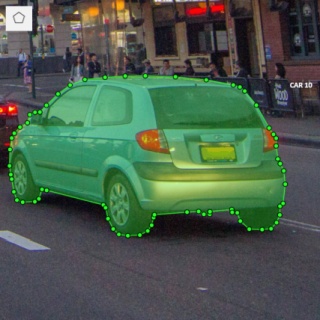 Example of an annotation with &ldquo;Polygon&rdquo; shape