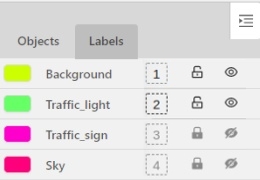 Example of &ldquo;Labels&rdquo; tab