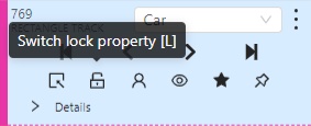 Example of a shortcut tip in user interface