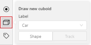 Highlighted button for creating cuboid and Draw new cuboid window