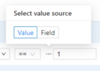 Choosing value type in a filter property