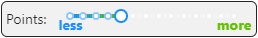 Slider for point number in polygon