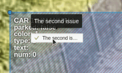 Example of scrolling by issues created in one location in interface