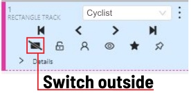 Objects sidebar with highlighted &ldquo;Outside property&rdquo; button